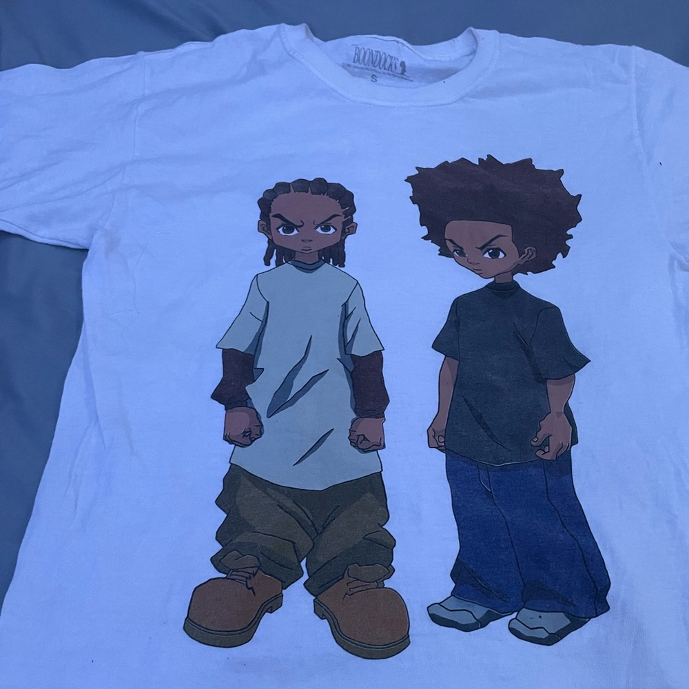 The Boondocks Graphic T-Shirt White Size Small Big Fit